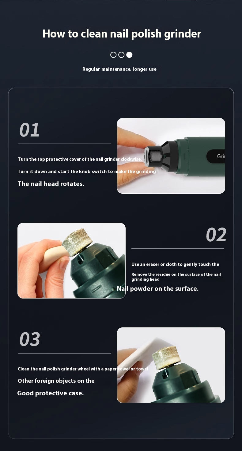 Rechargeable Pet Nail Grinder