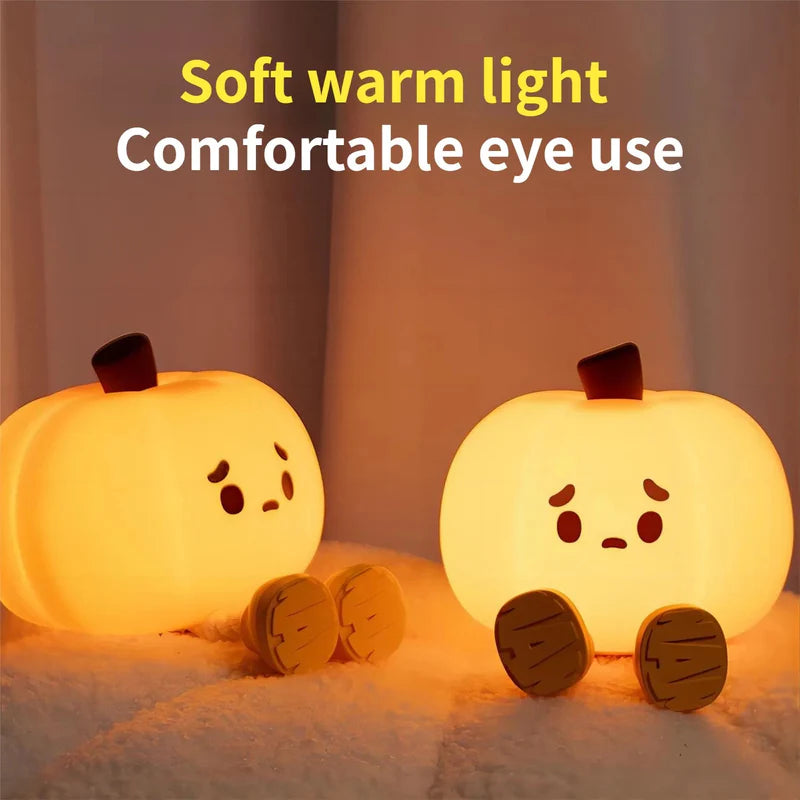 Silicone Pumpkin Night Light