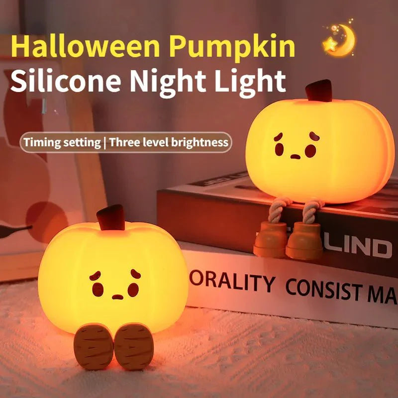 Silicone Pumpkin Night Light