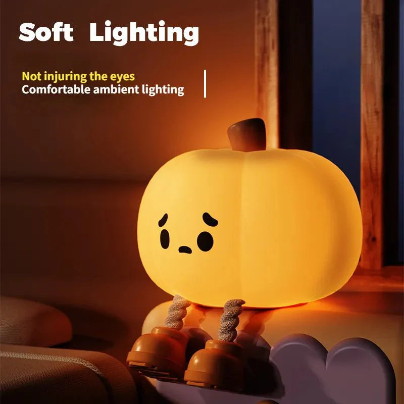 Silicone Pumpkin Night Light