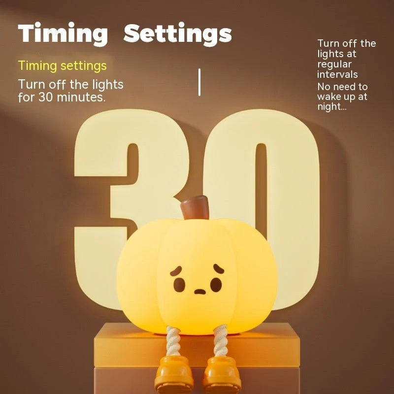 Silicone Pumpkin Night Light